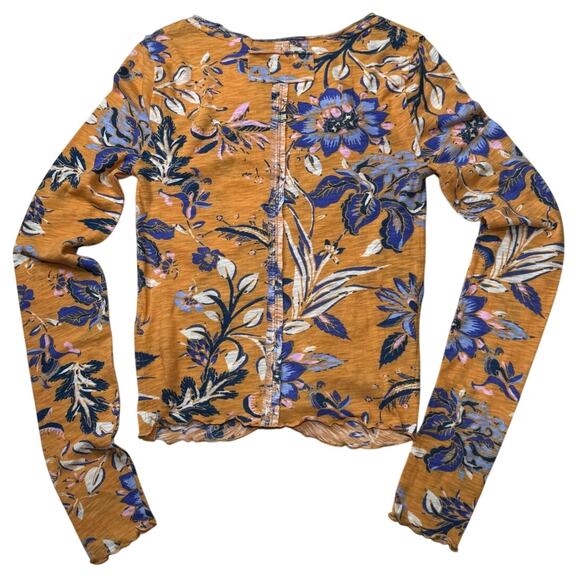 Free People We The Free Dreamed of You Floral Long Sleeve Top - Picture 3 of 8